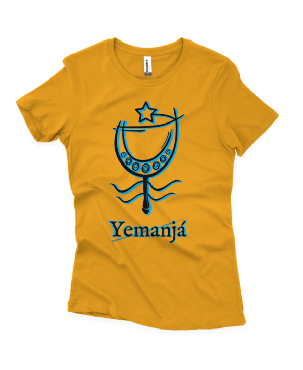 Yemanjá sombra fem. amarelo ouro