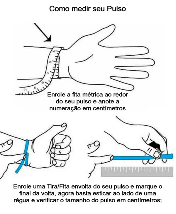 medida pulseira