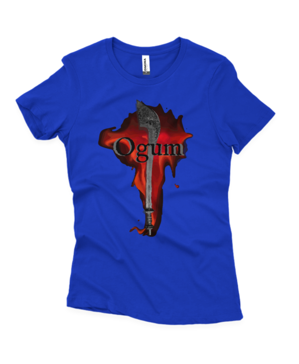 Ogum fogo vermelho fem. azul royal