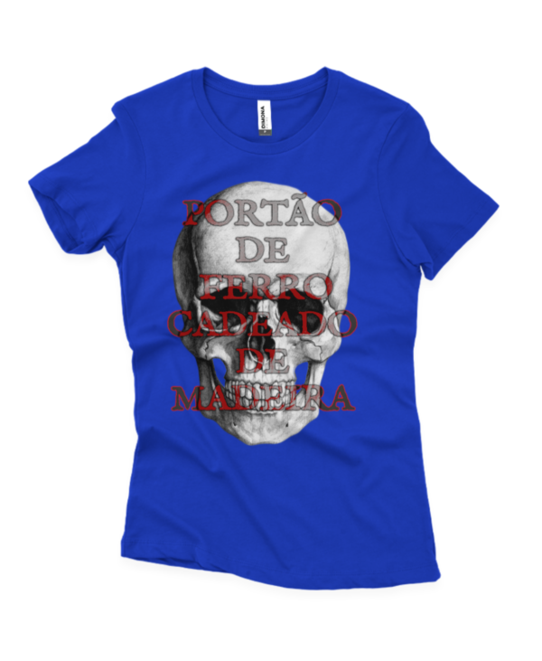 Portão exu caveira fem. azul royal