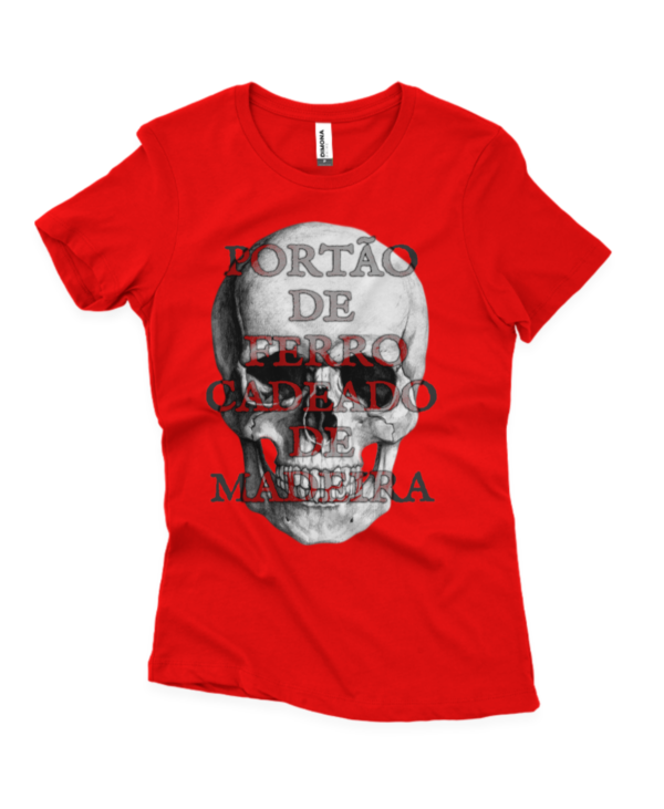 Portão exu caveira fem. vermelho