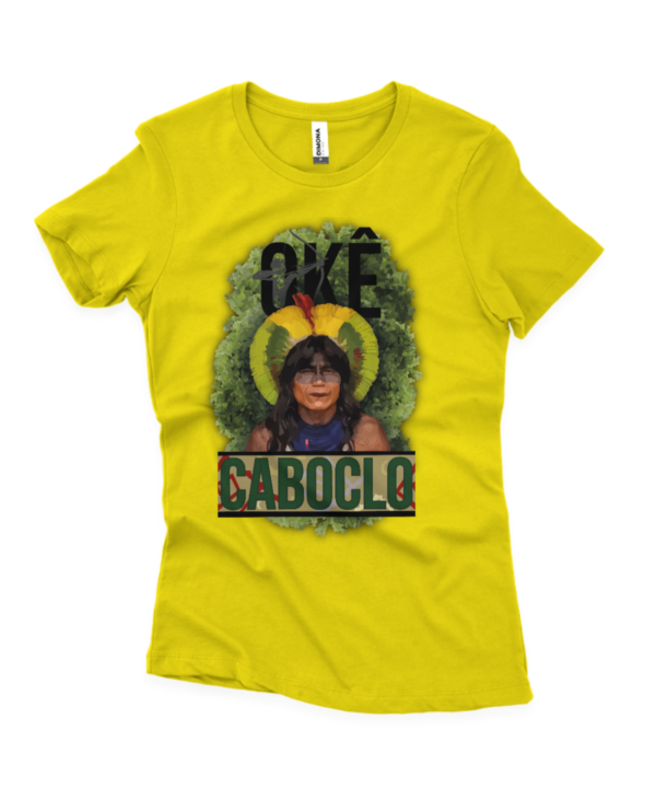 Camisa Oke caboclo fem. amarelo canário