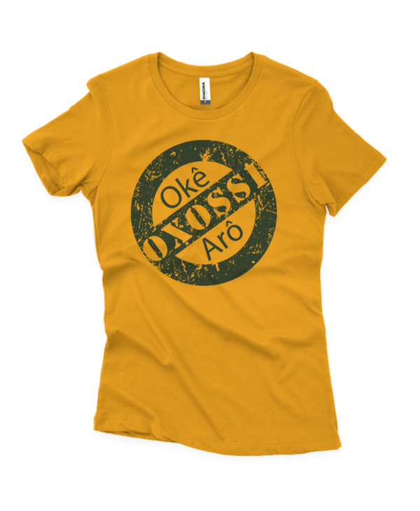 Oxossi logo fem. amarelo ouro